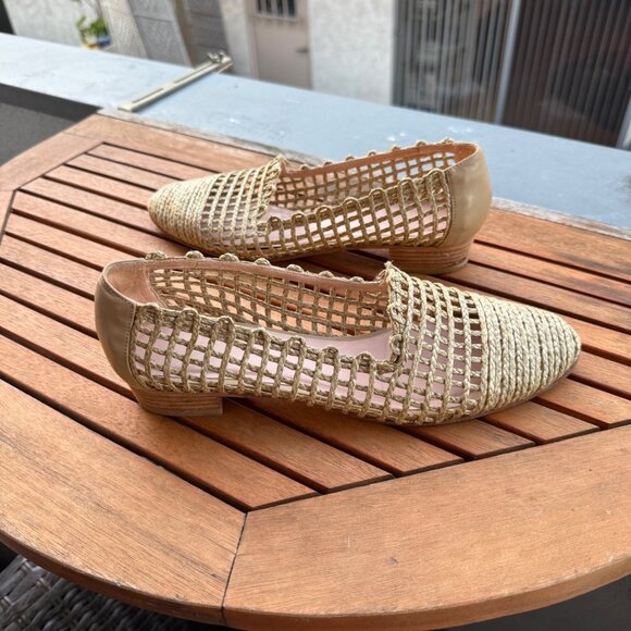 Stuart Weitzman Woven Slip-On Loafers Size 9M - Picture 3 of 7
